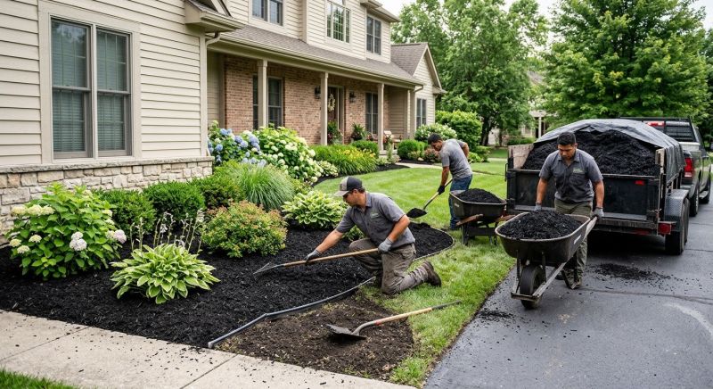 Black Mulch Installation in Honolulu, HI