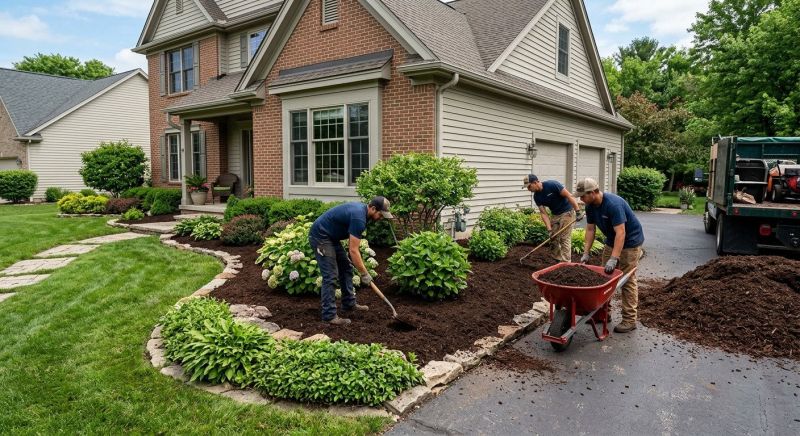 Brown Mulch Installation in Honolulu, HI