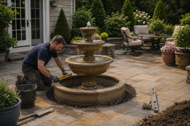 Patio Fountain Installation in Honolulu, HI