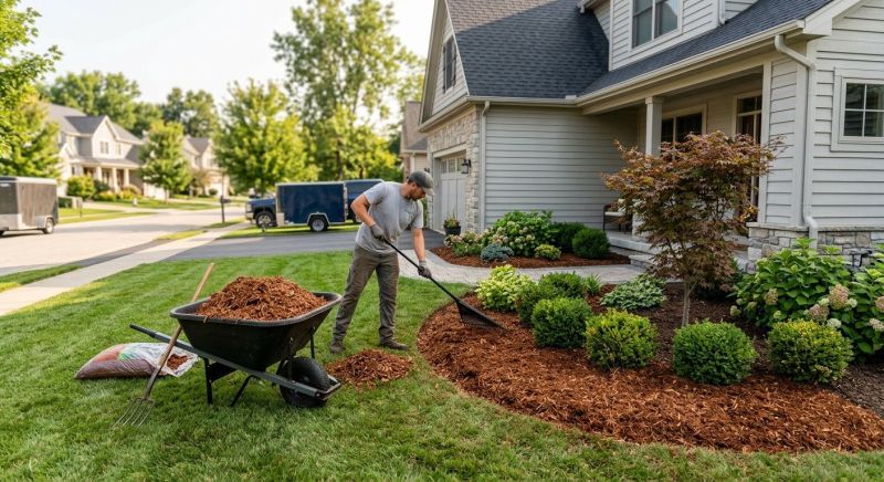 Pine Bark Mulch Installation in Honolulu, HI