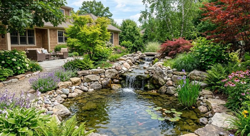 Pond Waterfall Construction in Honolulu, HI