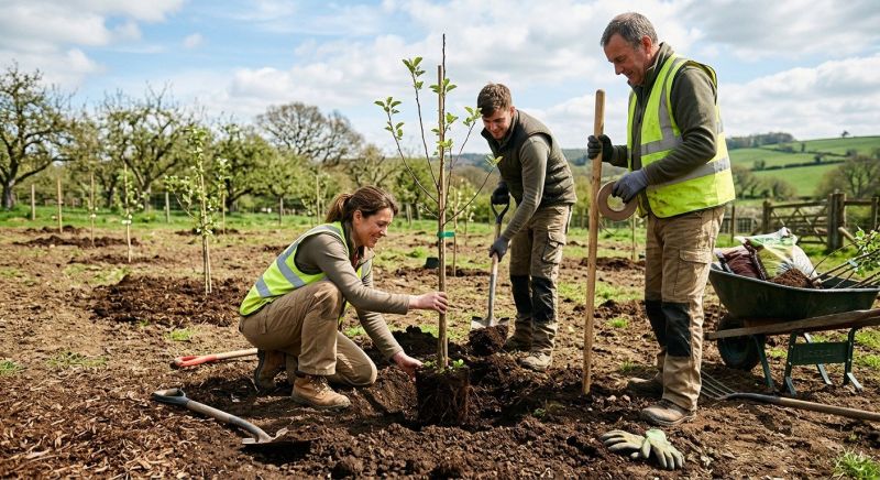 Apple Tree Planting in Honolulu, HI