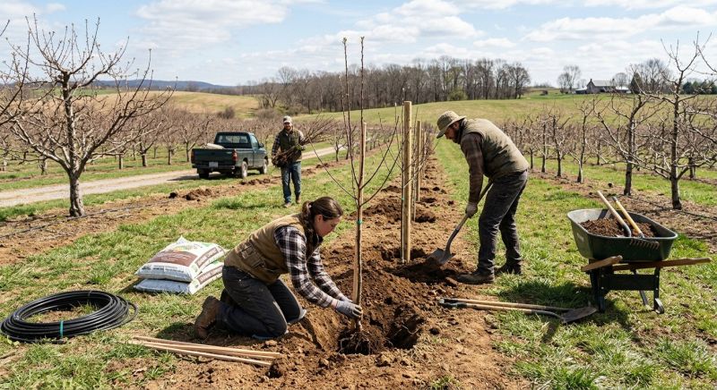 Apple Tree Planting in Ventura County, CA
