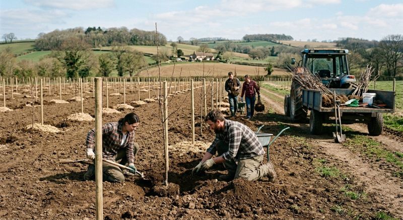 Apple Tree Planting in Ventura County, CA