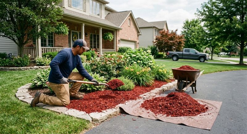 Black Mulch Installation in Honolulu, HI