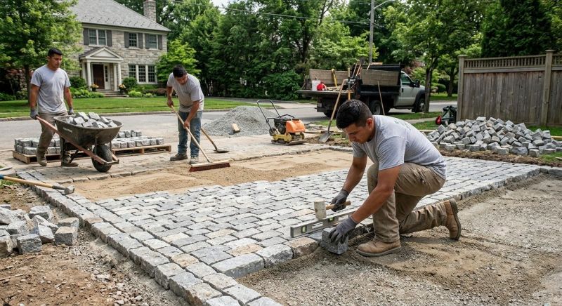 Block Pavers Installation in Boston, MA