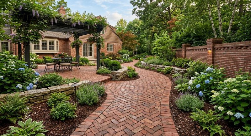Brick Hardscape Construction in Providence, RI