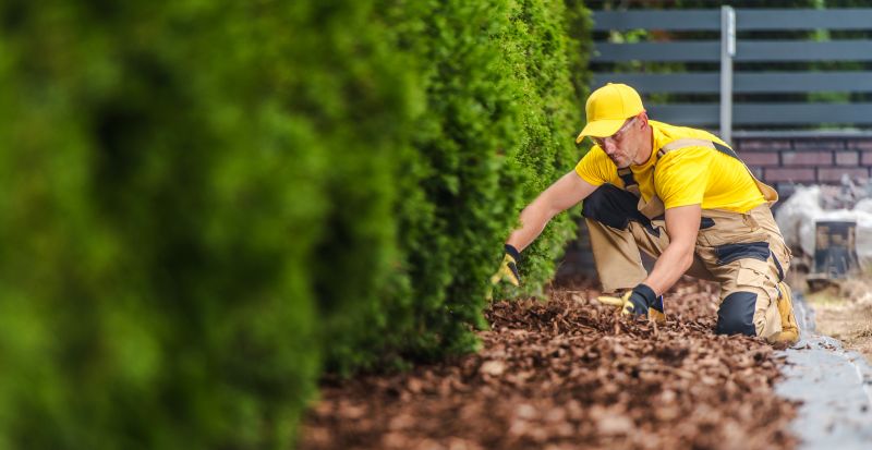 Cedar Mulch Installation in Ventura County, CA