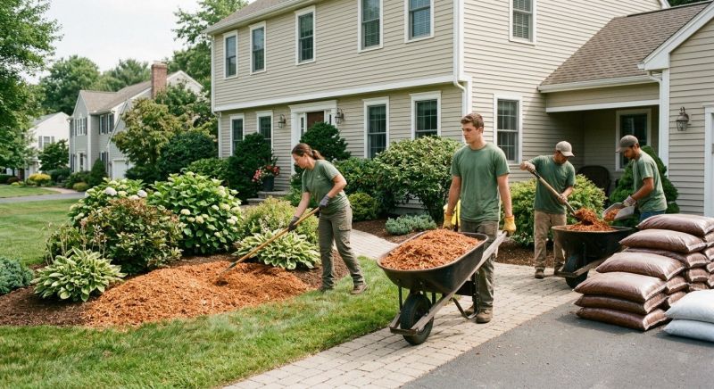 Cedar Mulch Installation in Honolulu, HI