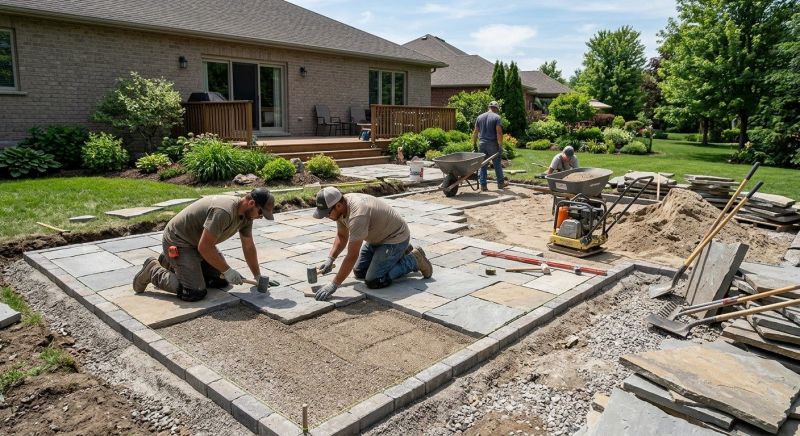 Garden Pavers Installation in Boston, MA