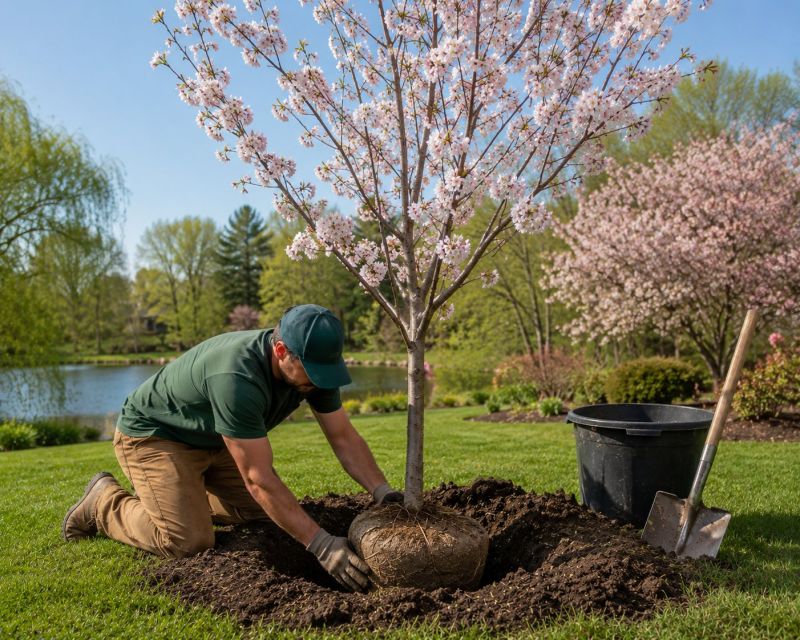 Japanese Cherry Tree Planting in Honolulu, HI