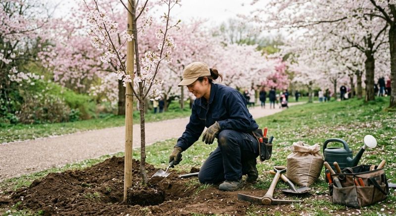 Japanese Maple Planting in Honolulu, HI