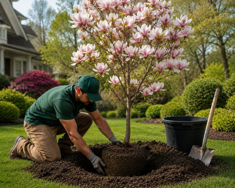 Magnolia Tree Planting in Honolulu, HI