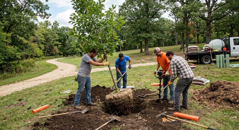 Oak Tree Planting in Honolulu, HI