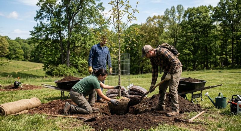 Oak Tree Planting in Honolulu, HI