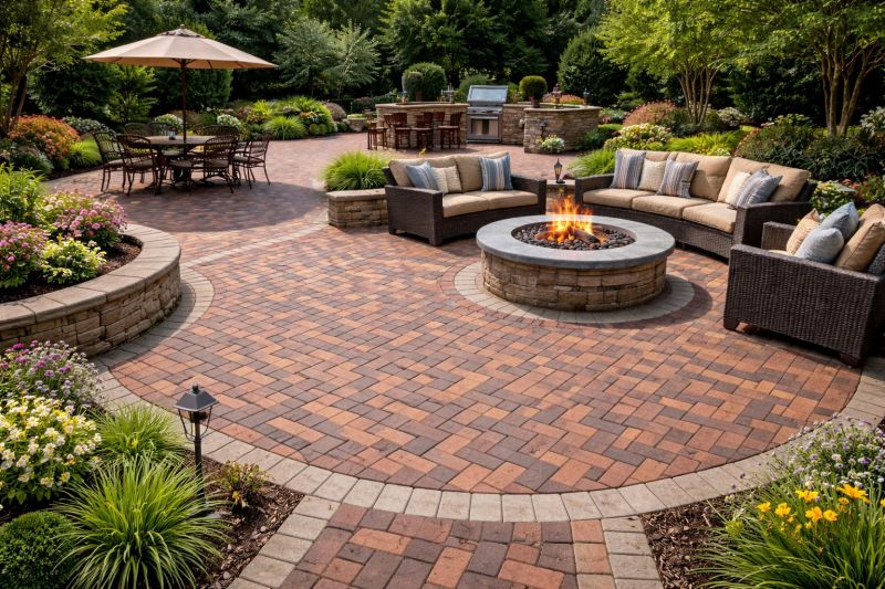 Patio Brick Installation in Manchester, NH