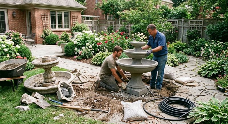 Patio Fountain Installation in Honolulu, HI