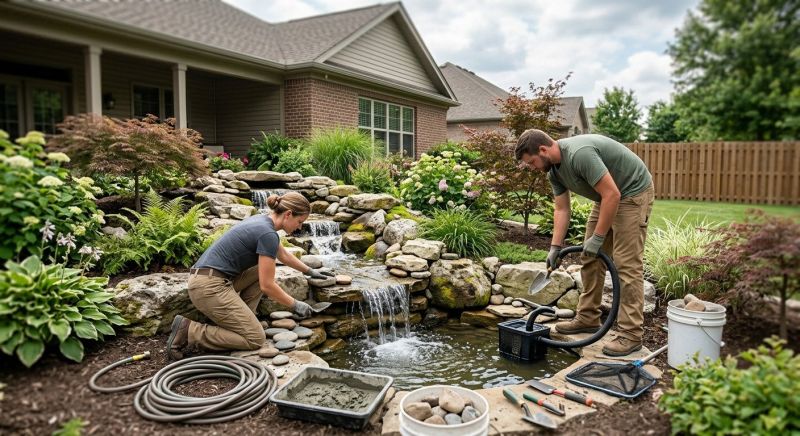 Pond Waterfall Construction in Honolulu, HI