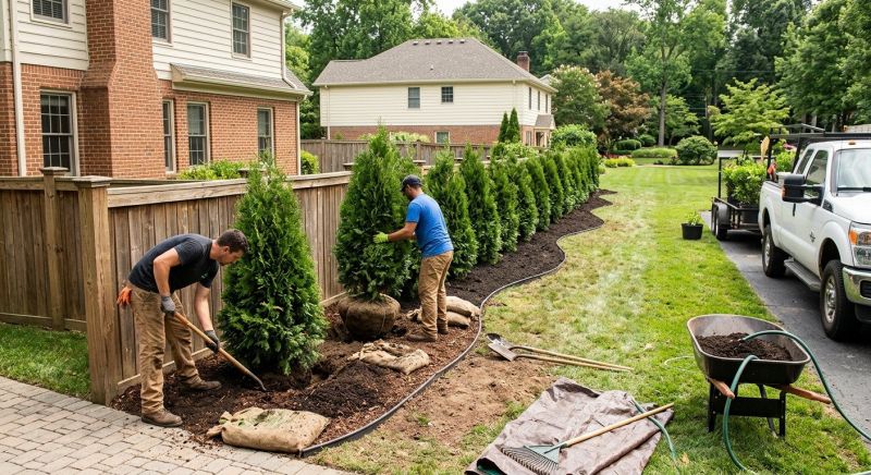 Privacy Shrub Planting in Ventura County, CA