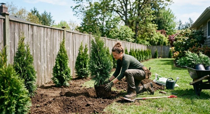 Privacy Trees Planting in Ventura County, CA