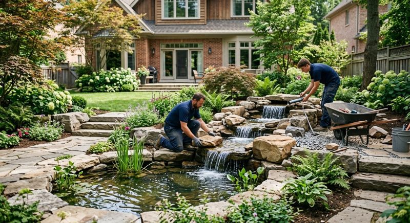 Rock Waterfall Installation in Honolulu, HI
