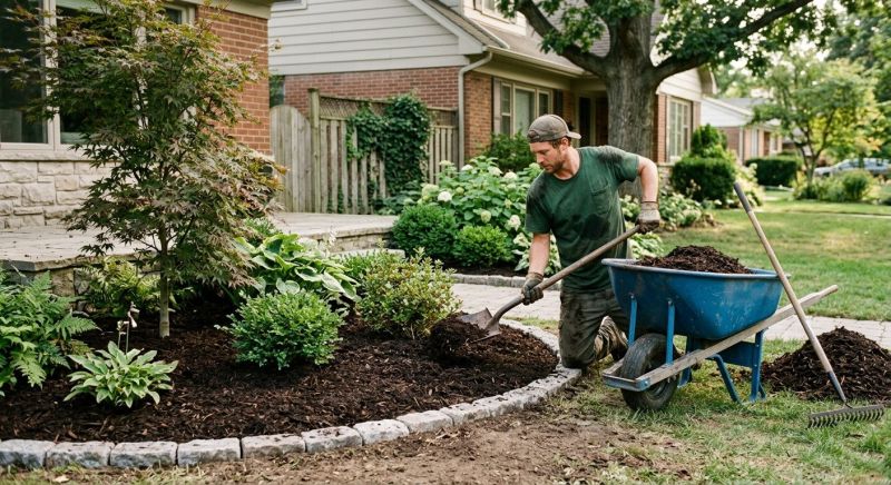 Shredded Mulch Installation in Ventura County, CA