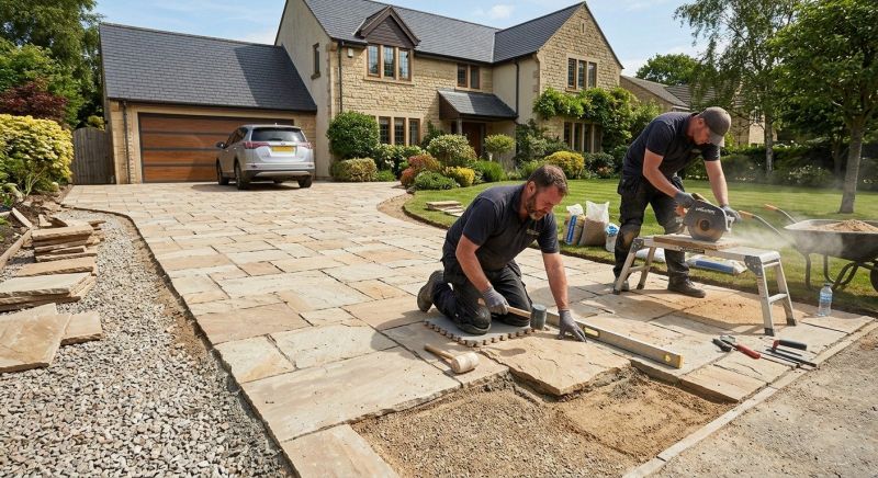 Stone Driveway Construction in Davis County, UT